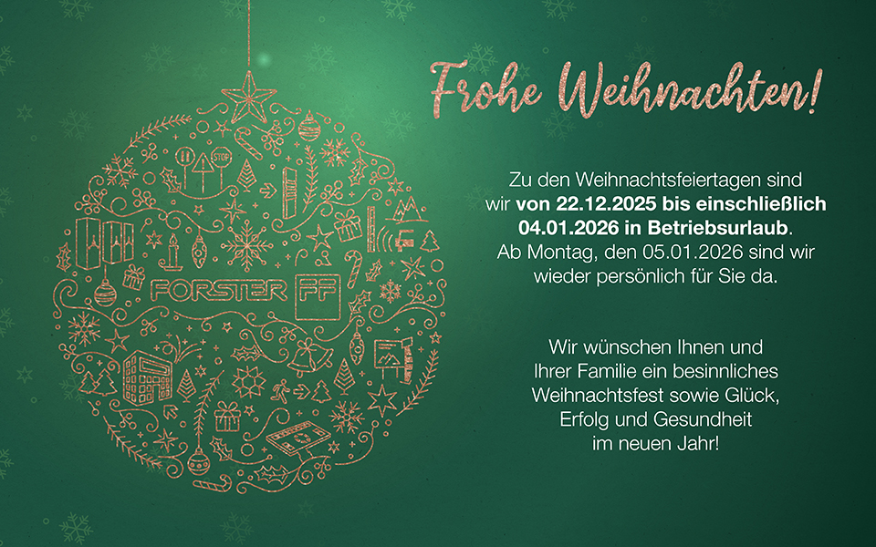 Frohe Weihnachten - Wir sind im Betriebsurlaub von 23.12.2024 bis einschließlich 05.01.2025