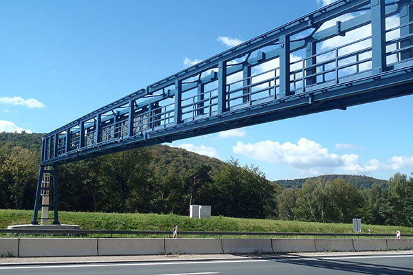 Fachwerkskonstruktionen Schilderbrücke